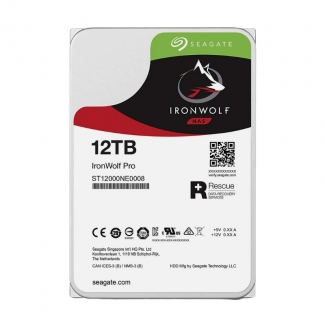 Ổ cứng Seagate IronWolf Pro 12TB ST12000NT001 (3.5Inch/ 7200rpm/ 256MB/ SATA3/ Ổ NAS)