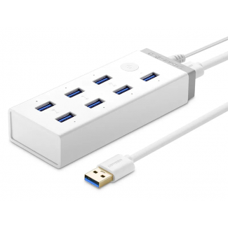 Bộ chia Hub USB 3.0 7 cổng kèm nguồn ngoài tích hợp BC1.2 (20296)