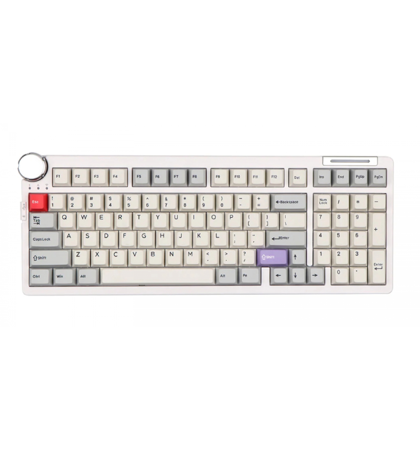 Bàn phím cơ Cidoo ABM098 Tri-mode Wireless Cidoo Matt Grey switch