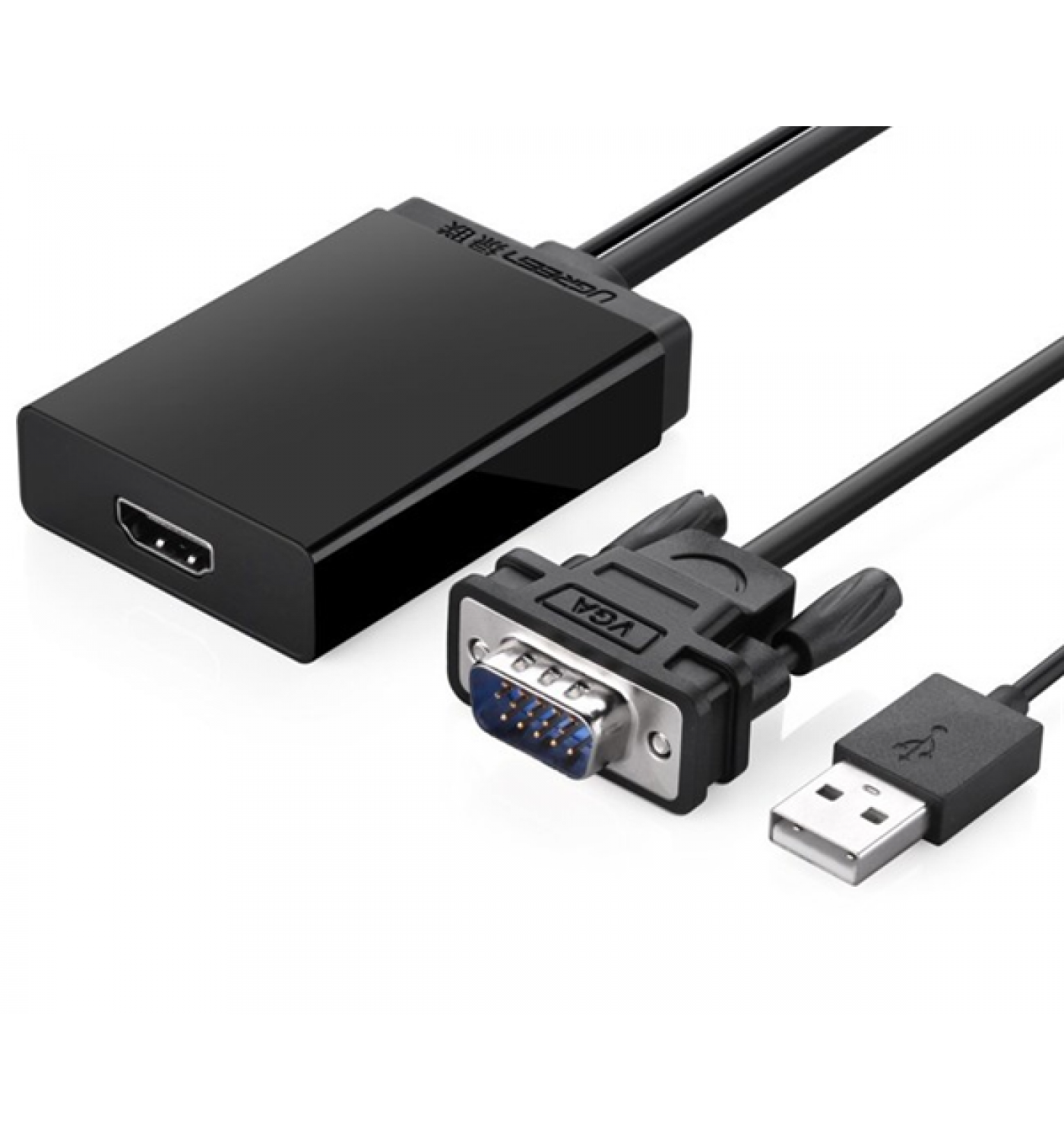 Cáp Ugreen VGA to HDMI + Audio 40213