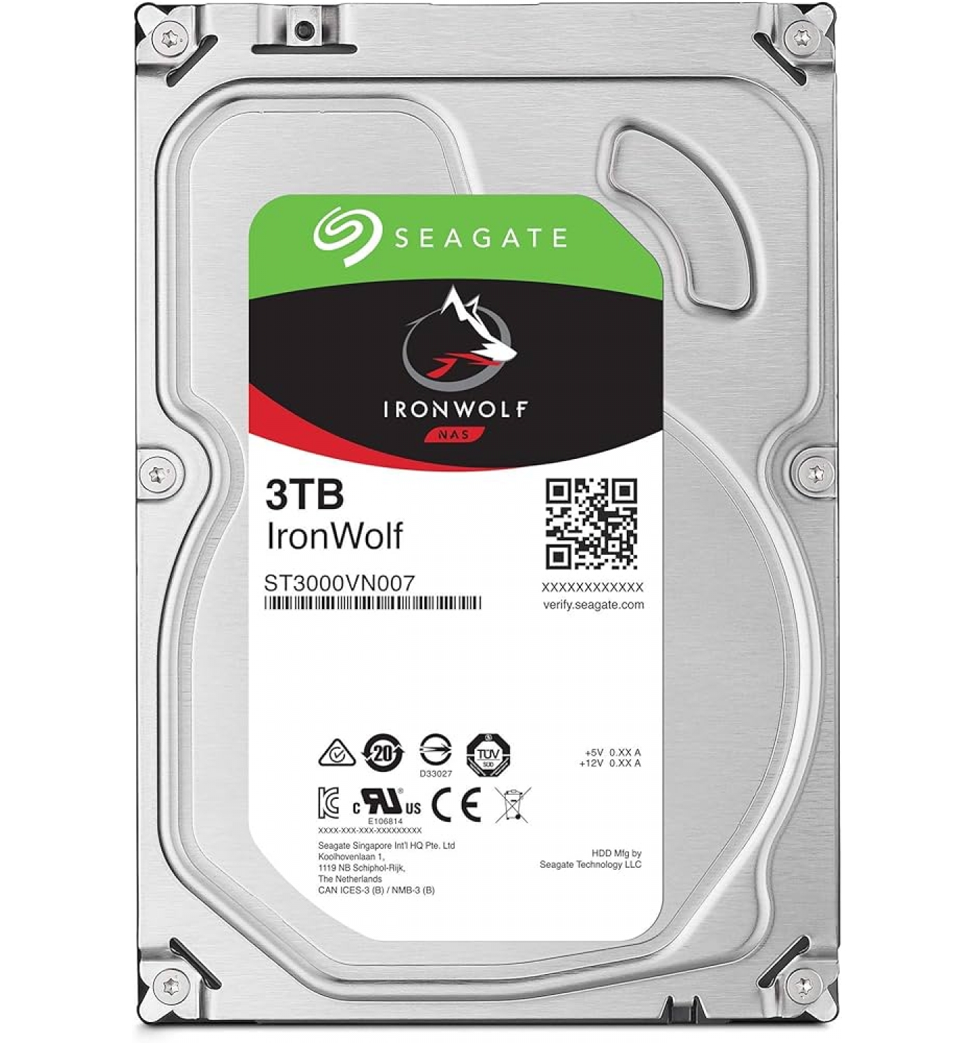 Ổ cứng HDD Seagate Ironwolf 3TB 3.5” SATA 3 ST3000VN006