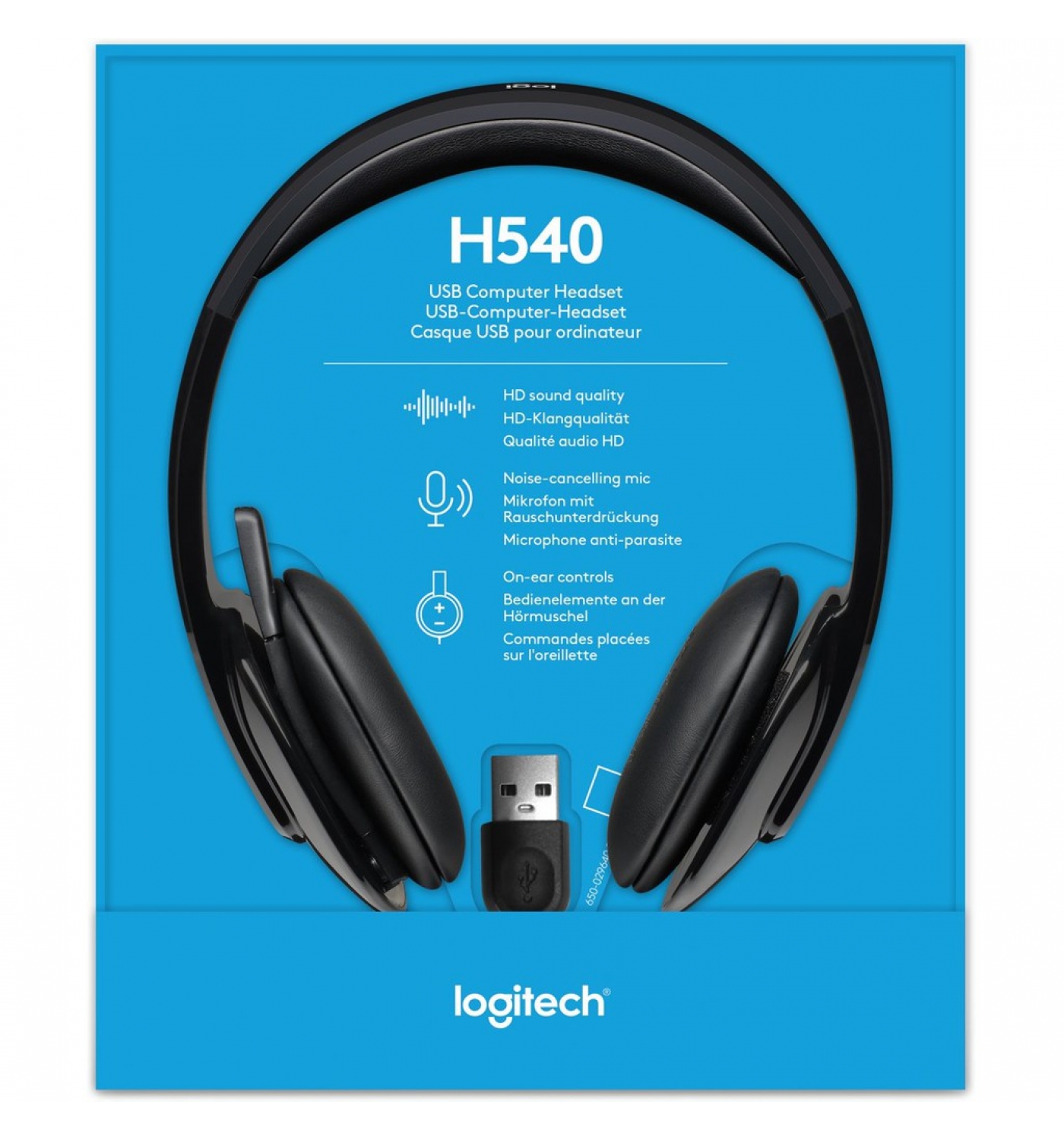 Tai nghe On-ear Logitech H540 (Đen)