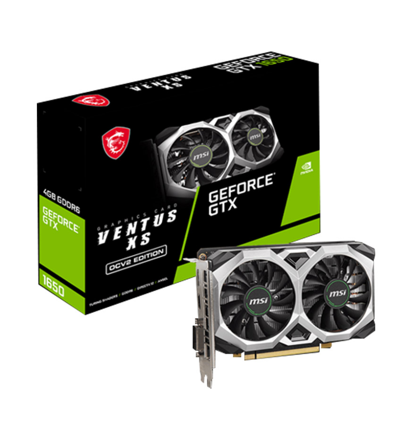 Card màn hình MSI GeForce GTX 1650 D6 VENTUS XS OCV1 4GB GDDR6 (GeForce-GTX-1650-D6-VENTUS-XS-OCV1)