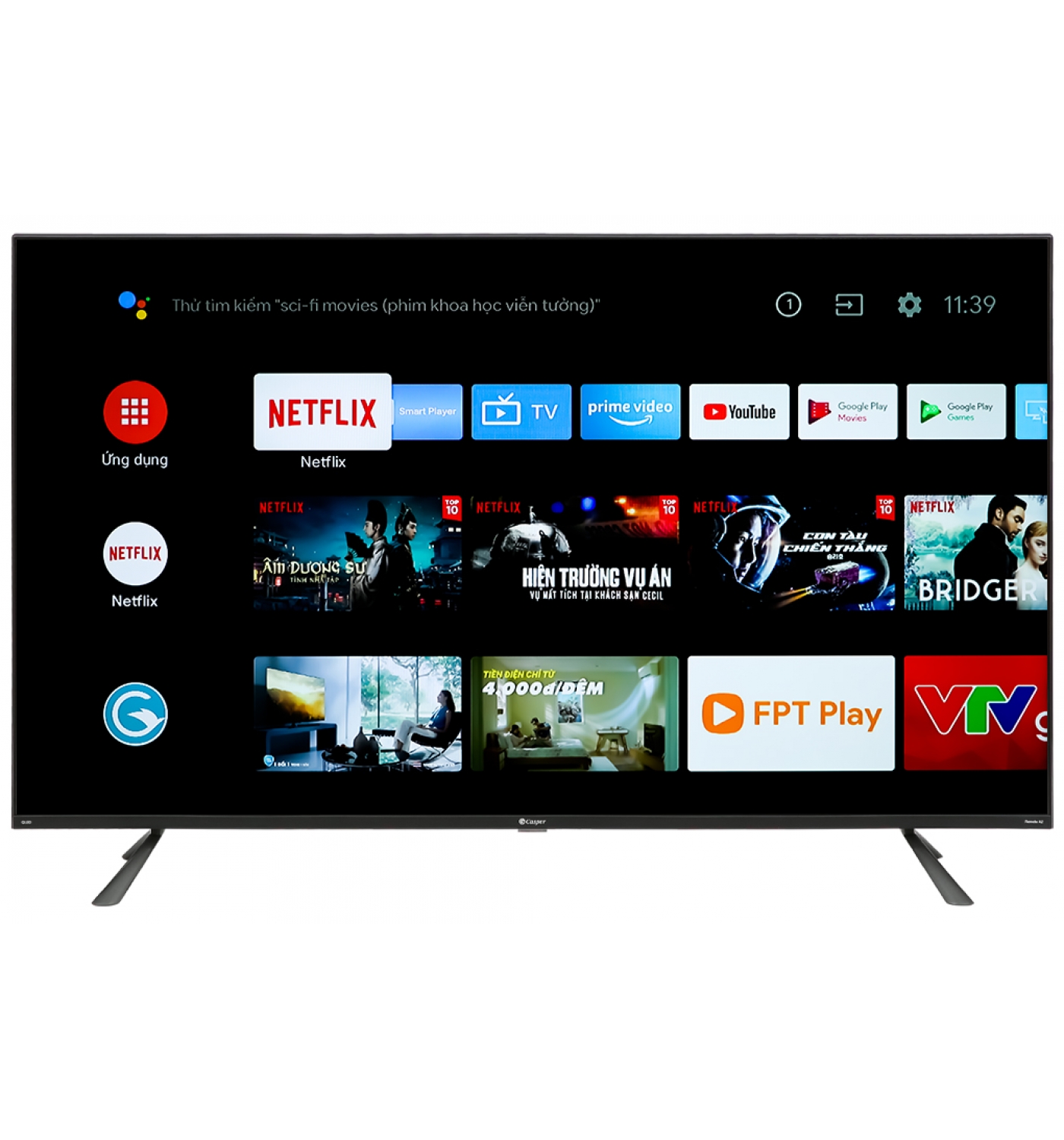 Android Tivi QLED 4K 55 inch Casper 55QG8000