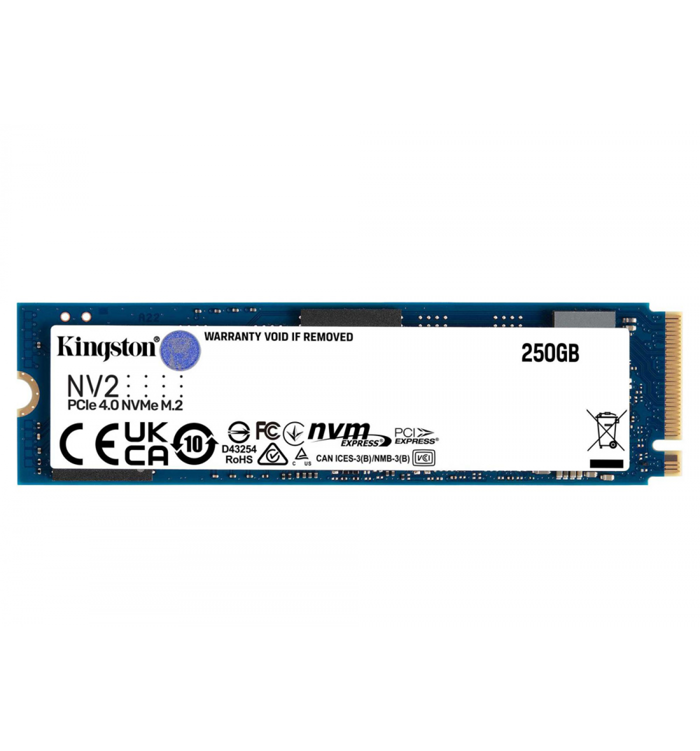 Ổ cứng gắn trong/ SSD Kingston NV2 250GB M.2 2280 PCIe Gen 4.0 NVMe (SNV2S/250G)