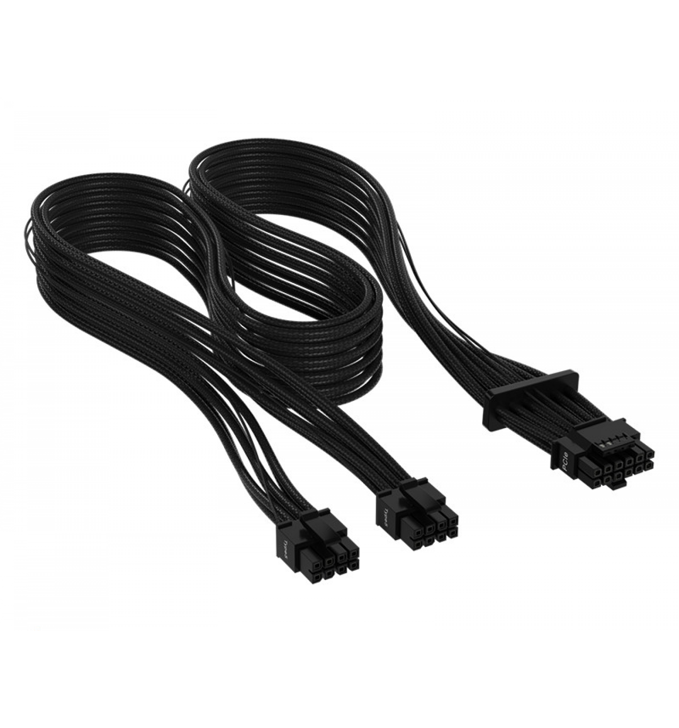 Dây cáp nguồn Corsair Premium Individually Sleeved 12+4pin PCIe Gen 5 12VHPWR 600W cable, Type 4, Black