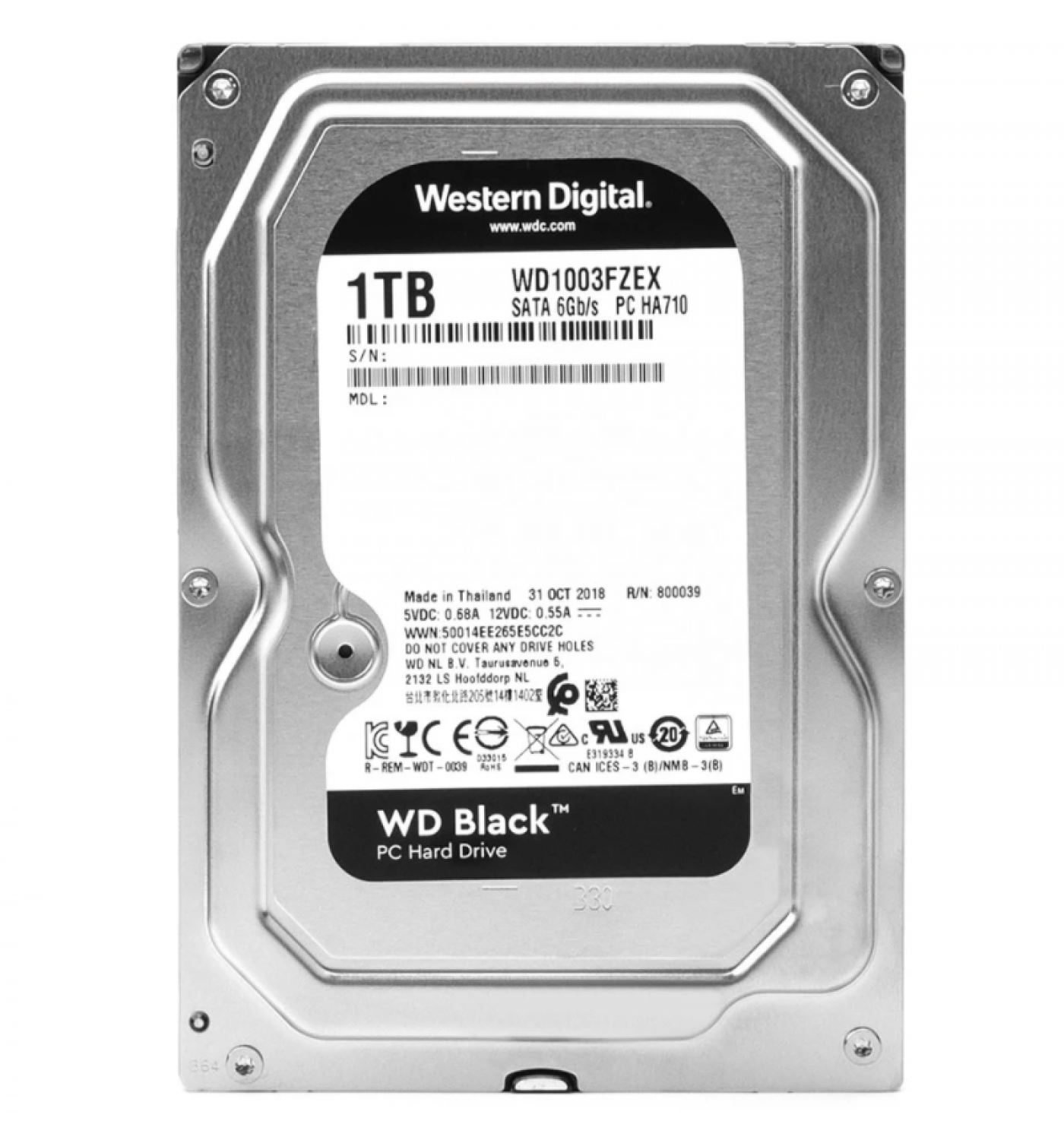 Ổ cứng HDD Western Digital Black 1TB 3.5" SATA 3 - WD1003FZEX