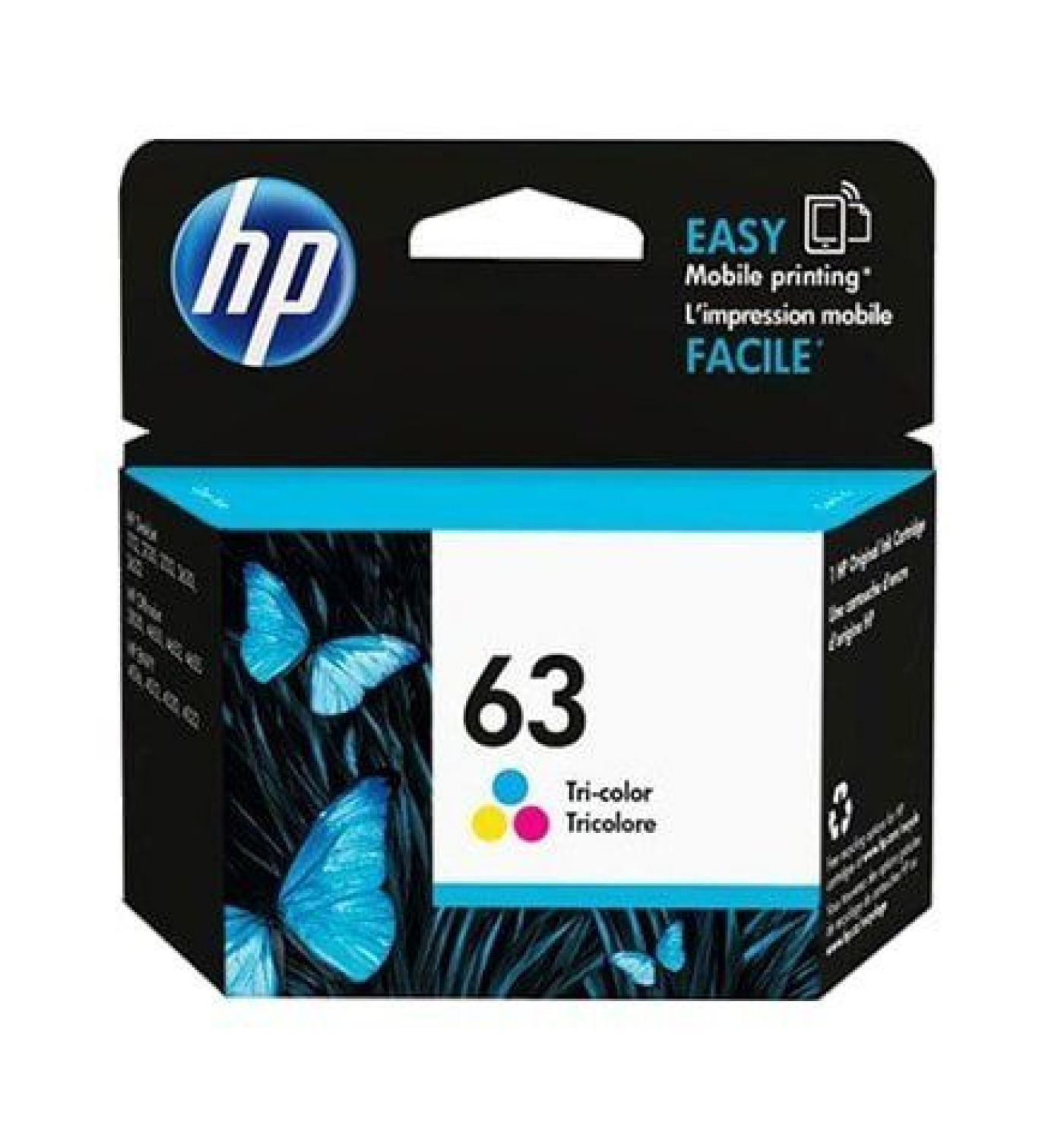 Hộp mực máy in HP 63 Tri-color Original Ink Cartridge (F6U61AA)