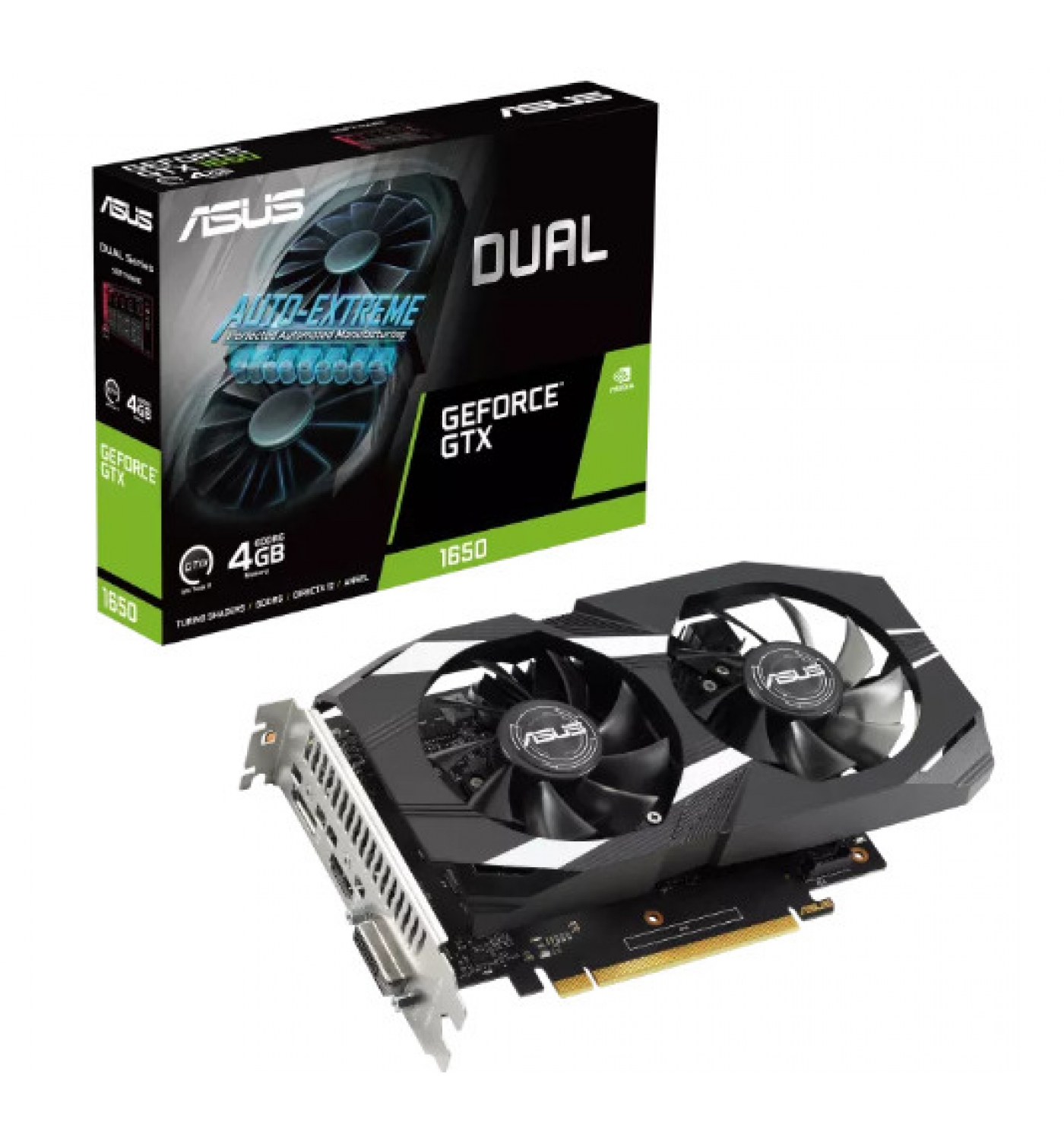 Card màn hình ASUS GTX 1650 OC Edition 4GB GDDR6 EVO 4GB GDDR6 (90YV0EZD-M0NA00)