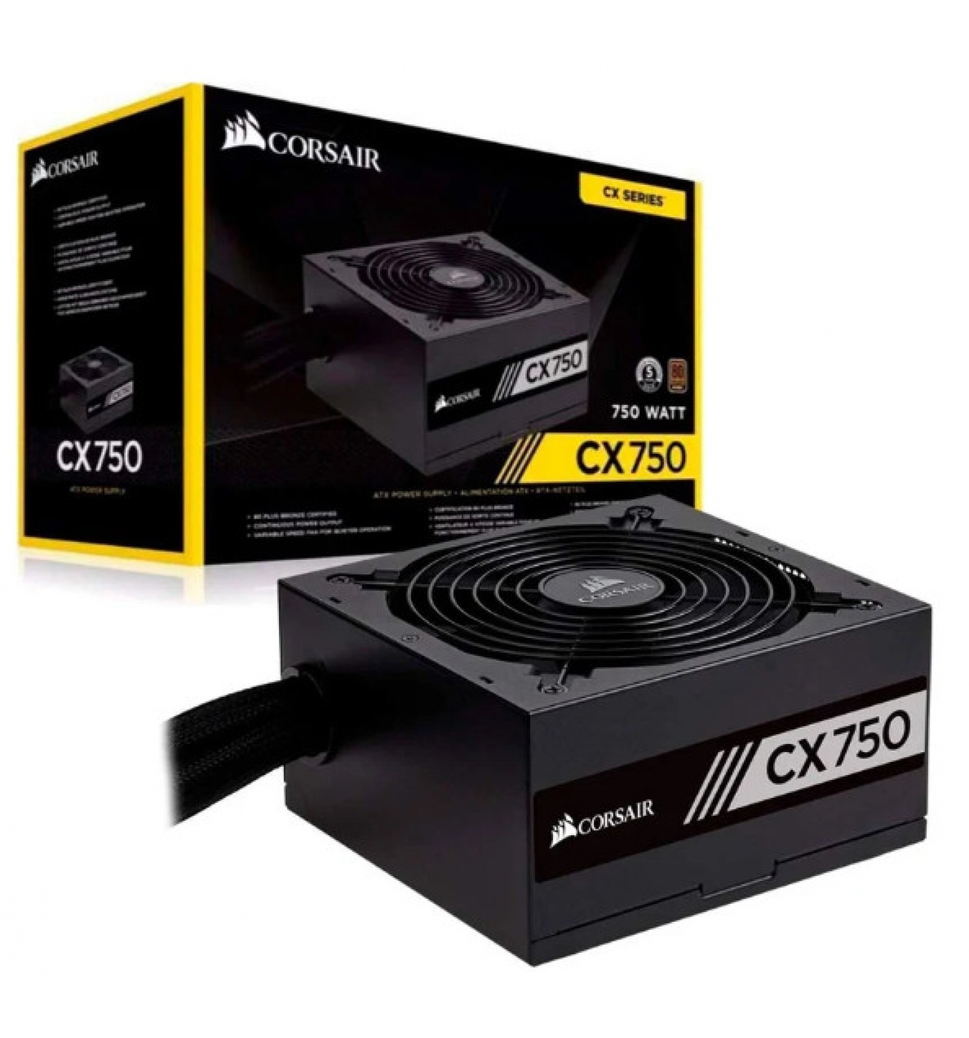 Nguồn máy tính CORSAIR CX750 - 750W - 80 Plus Bronze