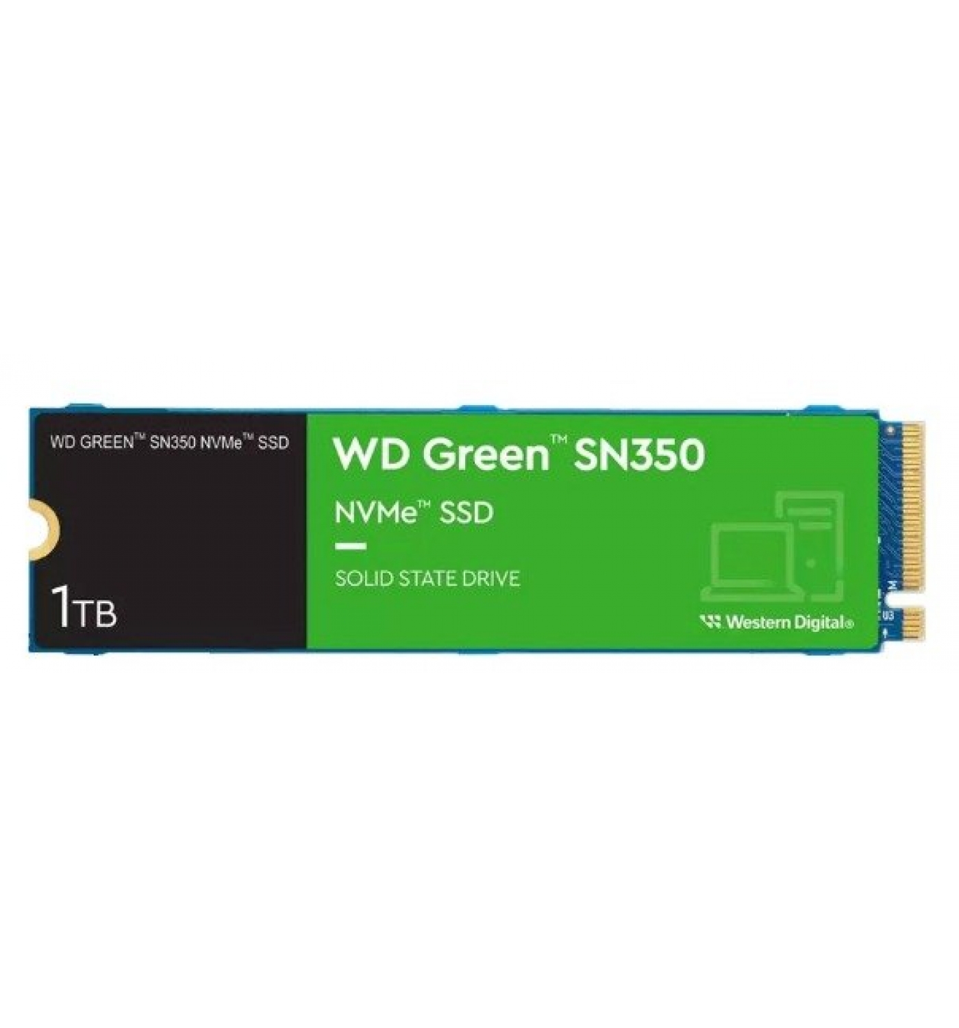 Ổ cứng gắn trong WD GREEN SSD 1TB SN350 NVMe M.2-2280 PCIe Gen3x4 (màu xanh Green) (WDS100T3G0C)