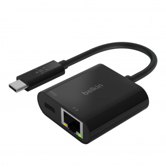 Cáp chuyển đổi USB-C sang Gigabit Ethernet (mạng LAN) Belkin INC001btBK (Đen)