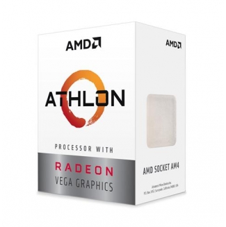 CPU AMD Athlon 3000G / 3.5 GHz / 5 MB Cache L3 / 2 cores / 4 threads/ Socket AM4/  Radeon Vega3/ 35W