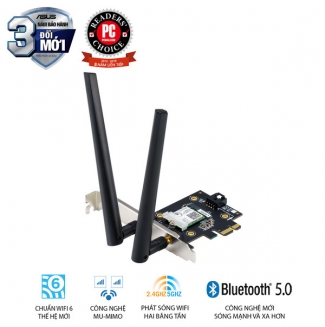 Card mạng PCIe WiFi 6 ASUS PCE-AX3000 Chuẩn AX3000 (Tray)