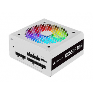 Nguồn máy tính Corsair  CX550F RGB White 80 Plus Bronze - Full Modul