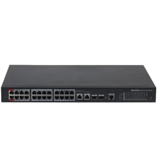 Switch POE 24 cổng, hỗ trợ 2 cổng quang KBVISION KX-CSW24-PFG