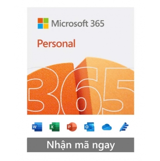 Phần mềm Microsoft 365 Personal - 12 tháng - Dành cho 1 người - 5 thiết bị/tài khoản - Word, Excel, PowerPoint - 1TB OneDrive (Key điện tử)