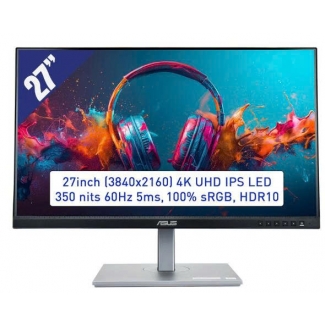 Màn hình Asus ProArt Display PA279CV 27" (4K UHD 3840 x 2160/ IPS/ 60Hz/ 5 ms)